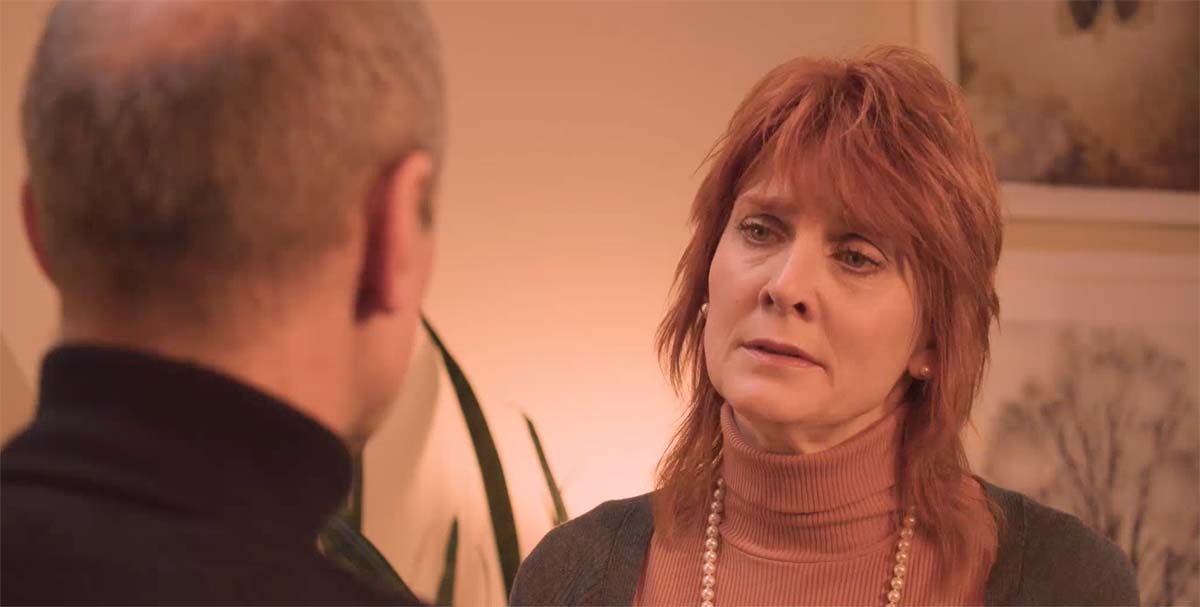 A screen capture of a scene with actor Elizabeth LaPrade